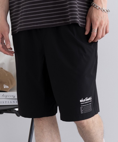 WILD THINGS(ワイルドシングス)の「【WILD THINGS】BASE SHORTS ハーフパンツ WT25043AD(その他パンツ・メンズ・ブラック/グレー・S/M/L/XL)」の2枚目の写真