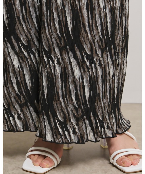 palm RICHE(ポームリシュ)の「ぼかし柄ワッシャープリーツリラックスパンツ(その他パンツ・レディース・グレー/ブラック・M)」の22枚目の写真