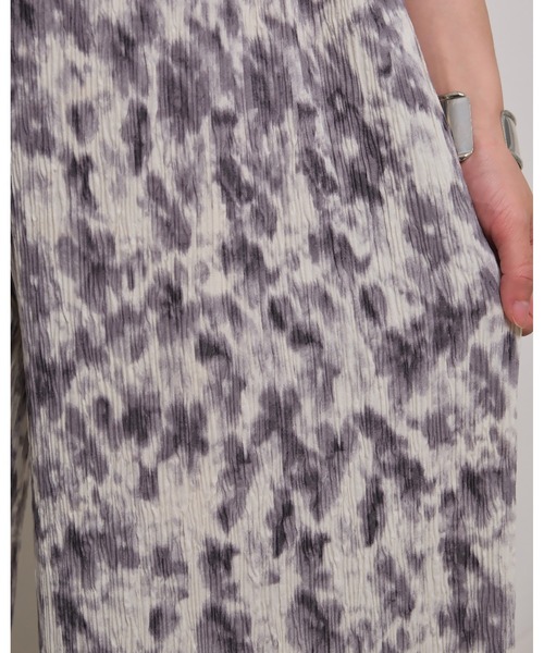 palm RICHE(ポームリシュ)の「ぼかし柄ワッシャープリーツリラックスパンツ(その他パンツ・レディース・グレー/ブラック・M)」の14枚目の写真