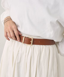 SHENERY | ゴールドバックルレザーベルト(ベルト)