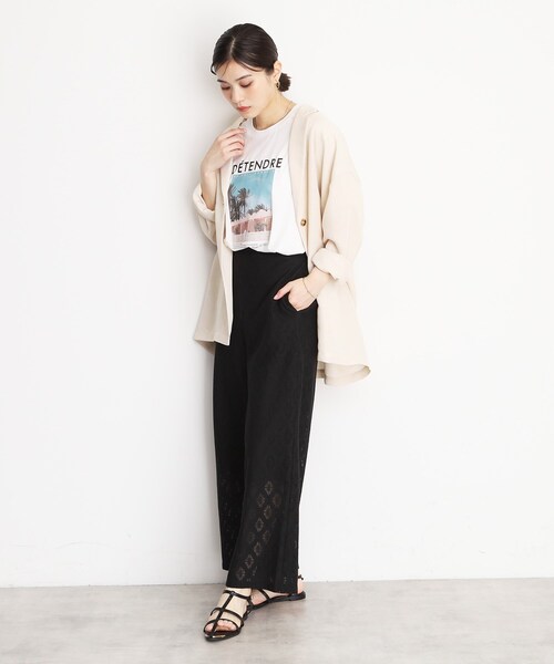 レースワイドパンツ 完売品 ZOZO古着より最安価 レースワイド