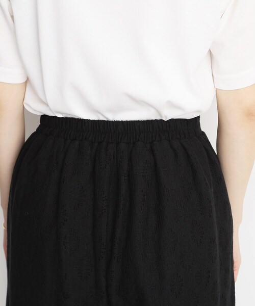 THE SHOP TK (ザ ショップ ティーケー )の「レースワイドパンツ【洗濯機OK】(その他パンツ・レディース・ブラック/オフホワイト・13/12)」の17枚目の写真