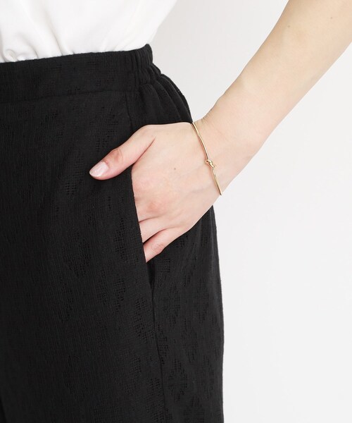 THE SHOP TK (ザ ショップ ティーケー )の「レースワイドパンツ【洗濯機OK】(その他パンツ・レディース・ブラック/オフホワイト・13/12)」の18枚目の写真