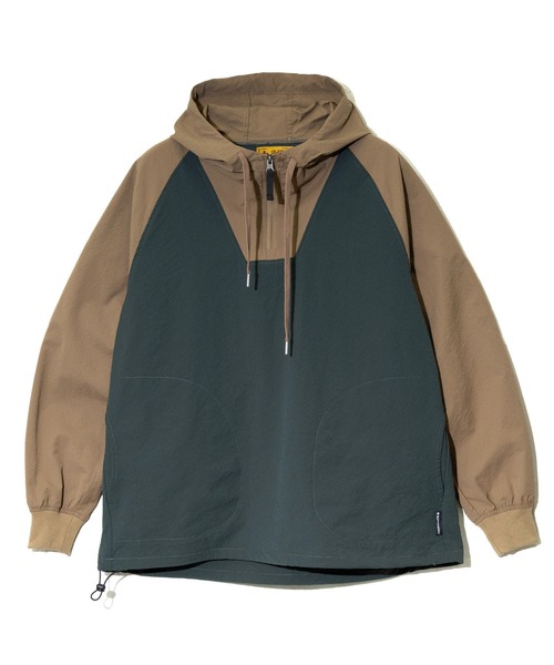 gym master(ジムマスター)の「gym master/ジムマスター UL GRID シアサッカー アノラック(ブルゾン・メンズ・オリーブ/その他1・X-LARGE/LARGE/MEDIUM)」の1枚目の写真