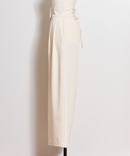 NOELA（ノエラ）の「ワイドストレートタックパンツ（その他パンツ・レディース・カーキ/オフホワイト/ベージュ・S/M）」の14枚目の写真