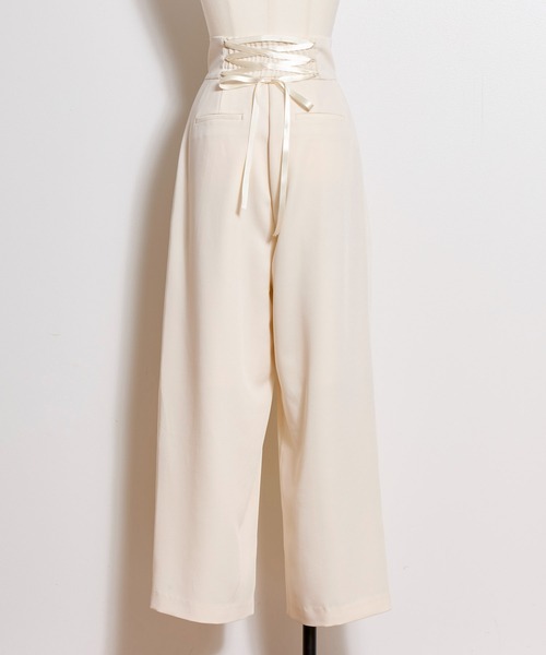 NOELA（ノエラ）の「ワイドストレートタックパンツ（その他パンツ・レディース・カーキ/オフホワイト/ベージュ・S/M）」の15枚目の写真