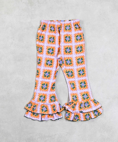 Ocean&Ground（オーシャン&グラウンド）の「ソウガラフリルパンツ（その他パンツ・キッズ・サンドベージュ/パープル/オレンジ・80/90/95/100/110/120/130/140）」の3枚目の写真