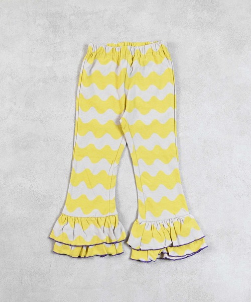 Ocean&Ground（オーシャン&グラウンド）の「ソウガラフリルパンツ（その他パンツ・キッズ・サンドベージュ/パープル/オレンジ・80/90/95/100/110/120/130/140）」の2枚目の写真