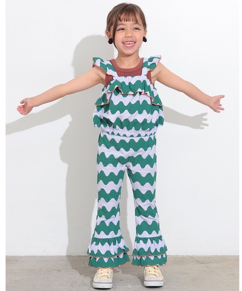 Ocean&Ground（オーシャン&グラウンド）の「ソウガラフリルパンツ（その他パンツ・キッズ・サンドベージュ/パープル/オレンジ・80/90/95/100/110/120/130/140）」の7枚目の写真