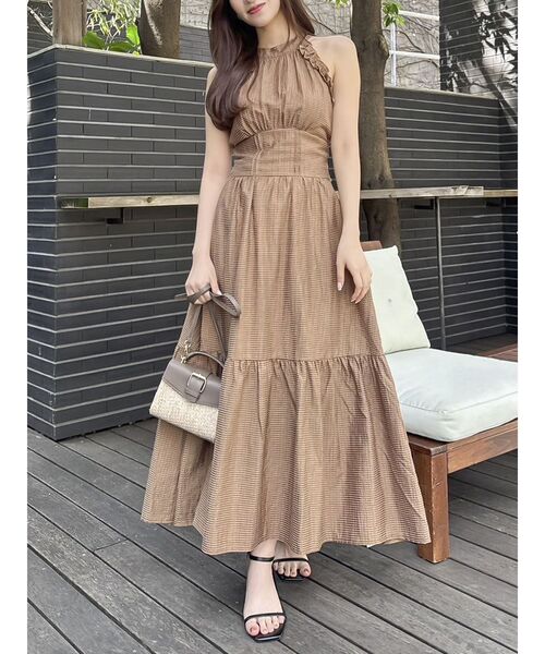 dazzlin アメスリフリルシェイプワンピース セール】アメスリフリルシェイプワンピース（ワンピース）｜dazzlin