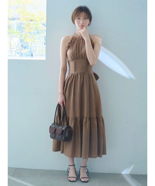 セール】アメスリフリルシェイプワンピース（ワンピース）｜dazzlin