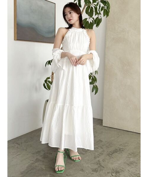 【タグ付き】dazzlin アメスリフリルシェイプワンピース セール】アメスリフリルシェイプワンピース（ワンピース