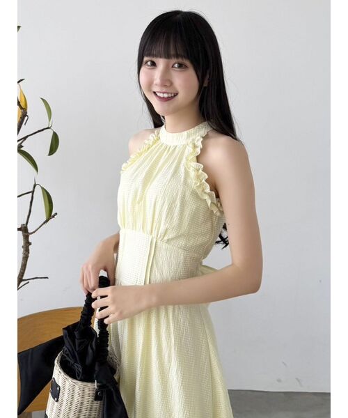 アメスリフリルシェイプワンピース（ワンピース）｜dazzlin