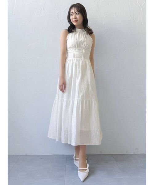 dazzlin（ダズリン）の「アメスリフリルシェイプワンピース