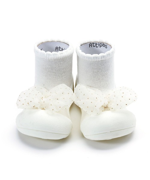 Attipas(アティパス)の「Attipas/Royal ロイヤル ベビースニーカー ファーストシューズ(その他シューズ・キッズ・ホワイト/ピンク・12.5cm/13.5cm/11.5cm/10.5cm)」の1枚目の写真