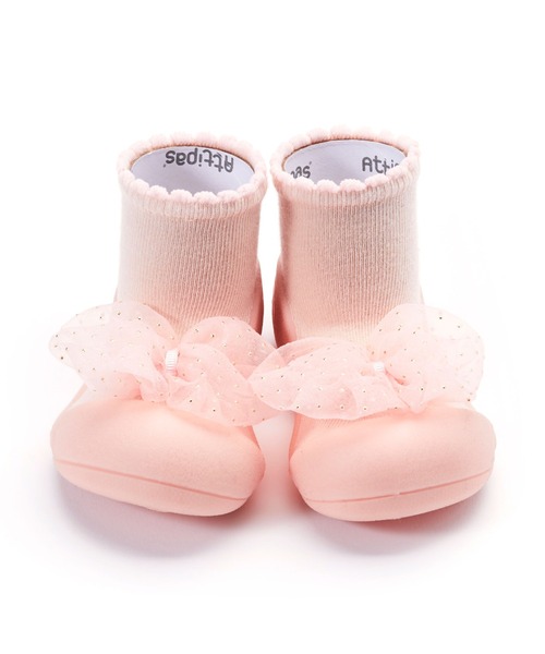 Attipas(アティパス)の「Attipas/Royal ロイヤル ベビースニーカー ファーストシューズ(その他シューズ・キッズ・ホワイト/ピンク・12.5cm/13.5cm/11.5cm/10.5cm)」の2枚目の写真