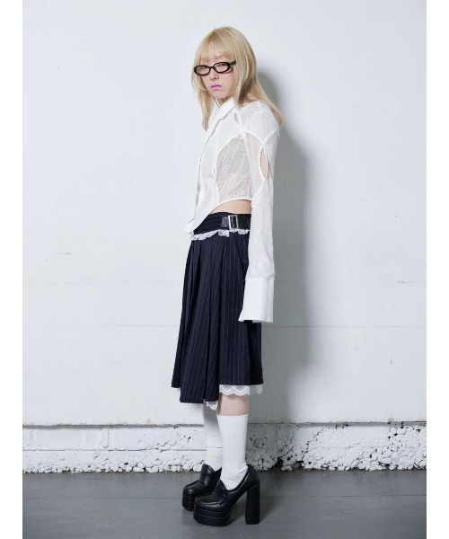 トップス neith.Lace Tied Shirts(White) Lace Tied Shirts(White) – neith.onlinestore