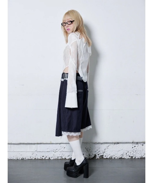 neith.（ネイス）の「neith./ネイス/Lace Tied Shirts（シャツ