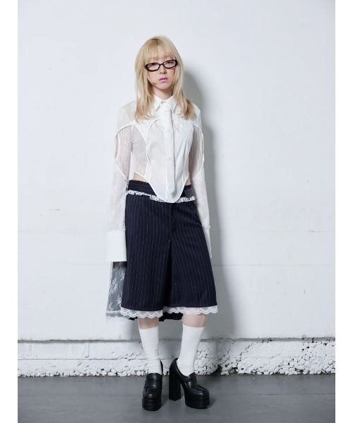neith./ネイス/Lace Tied Shirts（シャツ/ブラウス）｜neith