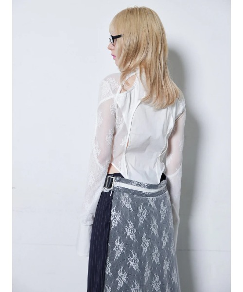 neith.（ネイス）の「neith./ネイス/Lace Tied Shirts（シャツ