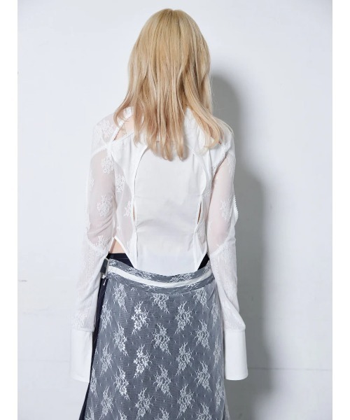 neith.（ネイス）の「neith./ネイス/Lace Tied Shirts（シャツ