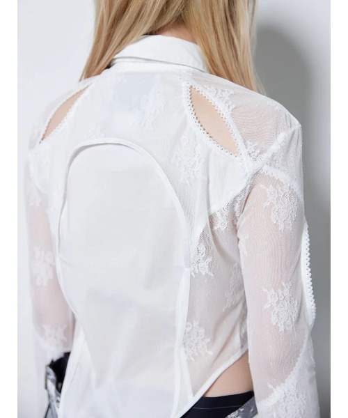 neith.（ネイス）の「neith./ネイス/Lace Tied Shirts（シャツ