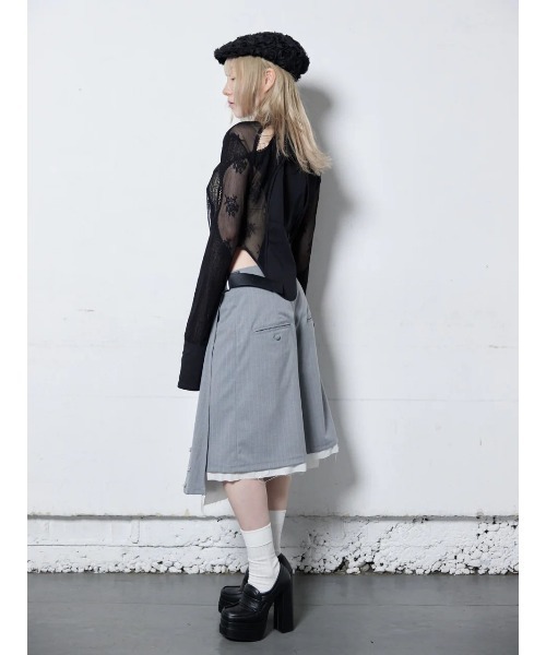 トップス neith.Lace Tied Shirts(White) Lace Tied Shirts(White) – neith.onlinestore