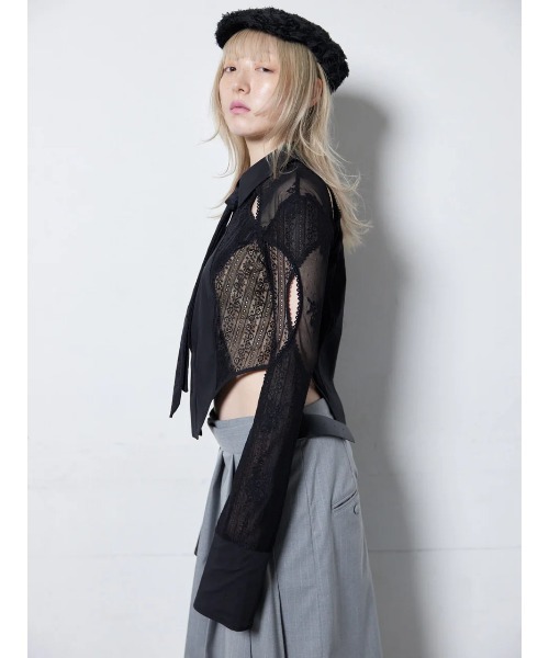 neith.（ネイス）の「neith./ネイス/Lace Tied Shirts（シャツ