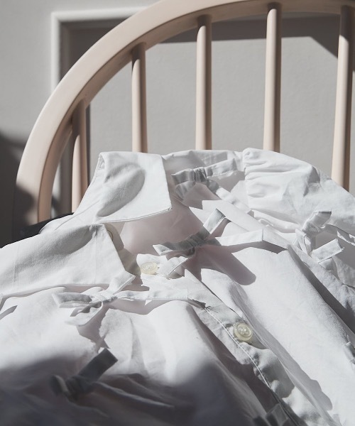 PAIN（ペイン）の「リボンパフスリーブブラウス/シャツ【セットアップ対応】（シャツ/ブラウス・レディース・ホワイト/ブラック/ピンク・FREE）」の19枚目の写真