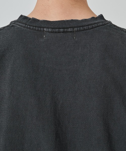 JIEDA(ジエダ)の「DAMAGE PIGMENT LOGO TEE(Tシャツ/カットソー・メンズ・グリーン/ブラック/ネイビー・1/2)」の6枚目の写真