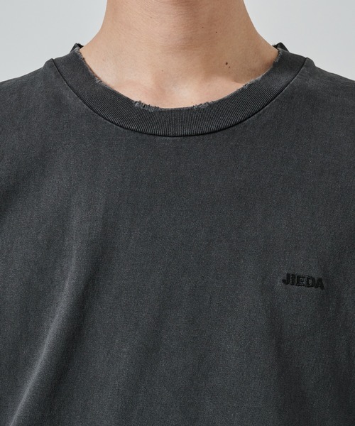 JIEDA(ジエダ)の「DAMAGE PIGMENT LOGO TEE(Tシャツ/カットソー・メンズ・グリーン/ブラック/ネイビー・1/2)」の9枚目の写真