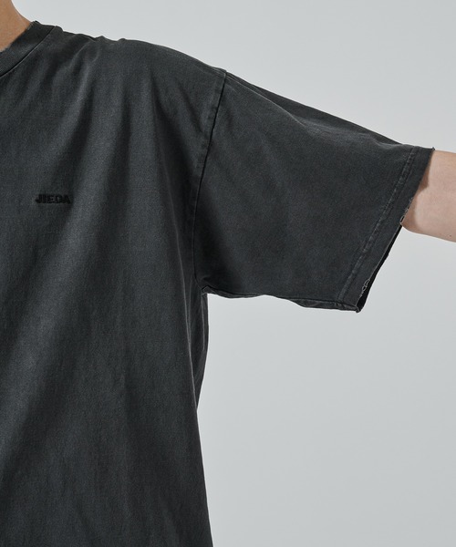 JIEDA(ジエダ)の「DAMAGE PIGMENT LOGO TEE(Tシャツ/カットソー・メンズ・グリーン/ブラック/ネイビー・1/2)」の11枚目の写真
