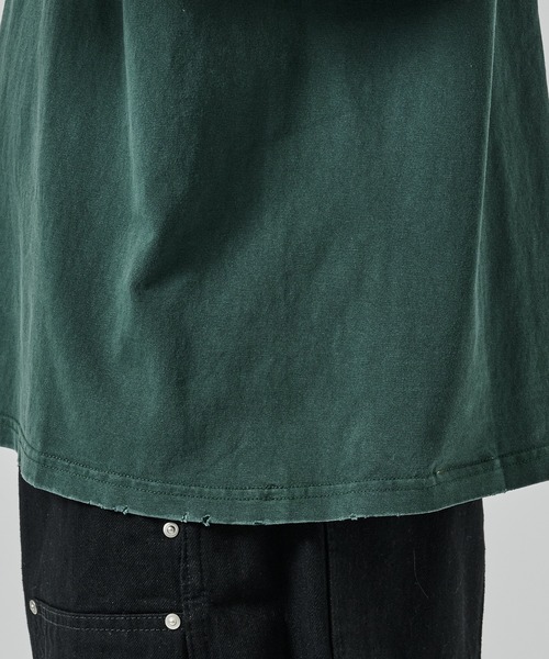JIEDA(ジエダ)の「DAMAGE PIGMENT LOGO TEE(Tシャツ/カットソー・メンズ・グリーン/ブラック/ネイビー・1/2)」の17枚目の写真