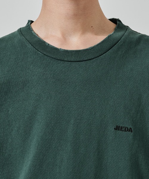 JIEDA(ジエダ)の「DAMAGE PIGMENT LOGO TEE(Tシャツ/カットソー・メンズ・グリーン/ブラック/ネイビー・1/2)」の18枚目の写真