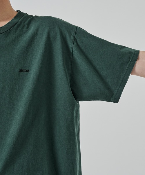 JIEDA(ジエダ)の「DAMAGE PIGMENT LOGO TEE(Tシャツ/カットソー・メンズ・グリーン/ブラック/ネイビー・1/2)」の19枚目の写真