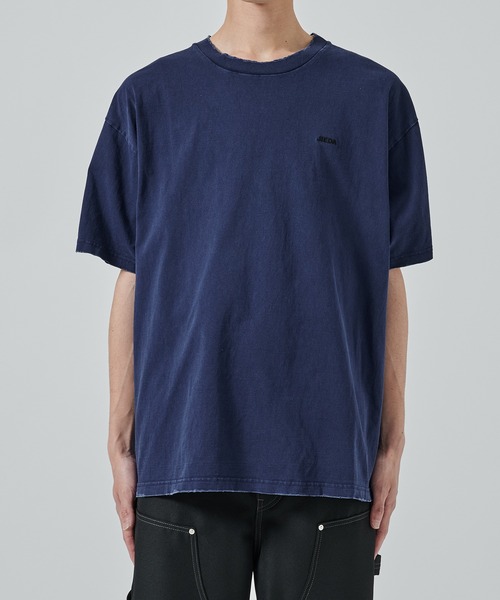 JIEDA(ジエダ)の「DAMAGE PIGMENT LOGO TEE(Tシャツ/カットソー・メンズ・グリーン/ブラック/ネイビー・1/2)」の21枚目の写真