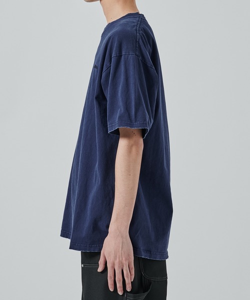 JIEDA(ジエダ)の「DAMAGE PIGMENT LOGO TEE(Tシャツ/カットソー・メンズ・グリーン/ブラック/ネイビー・1/2)」の22枚目の写真