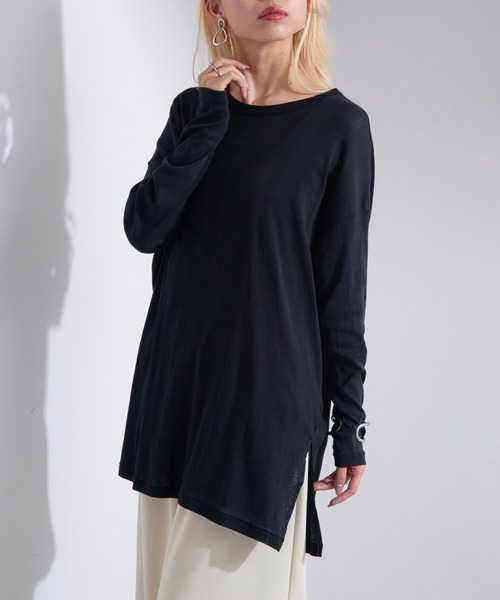 MILLER(ミラー)の「【Robert P. Miller】シアーロンT Light Prib Crew L/S Tee RM234-2131※(Tシャツ/カットソー・レディース・ライトグリーン/ブラック/ホワイト・FREE)」の10枚目の写真