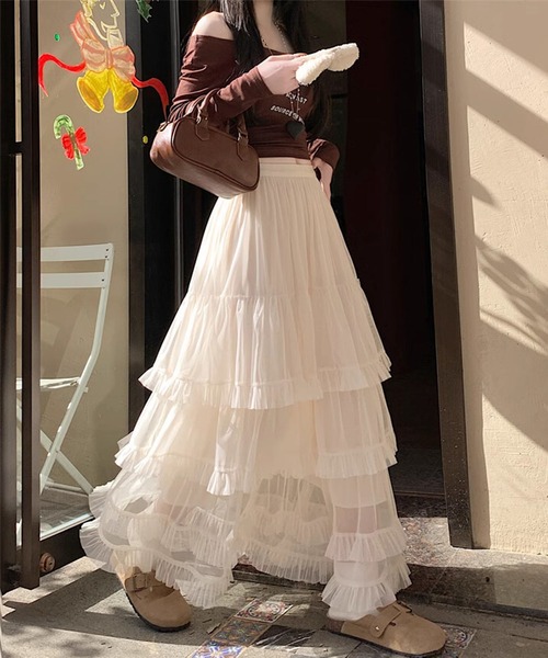 プロフィール必読‼️ 超希少　ダイヤ　フリルスカート　黒ギャル フリルフリルスカート / Frill Frill Skirt | FICTION TOKYO