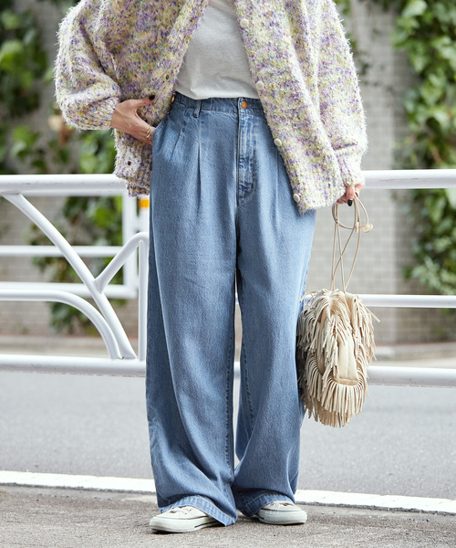 B.C STOCK（ベーセーストック）の「《追加》ウォッシャブル / DU JOUR/デュ ジュール TROUSER JEAN（デニムパンツ・レディース・チャコールグレー/ブルー系その他/ネイビー・36/38）」の6枚目の写真