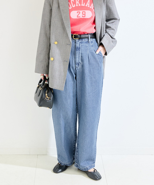 B.C STOCK（ベーセーストック）の「《追加》ウォッシャブル / DU JOUR/デュ ジュール TROUSER JEAN（デニムパンツ・レディース・チャコールグレー/ブルー系その他/ネイビー・36/38）」の13枚目の写真