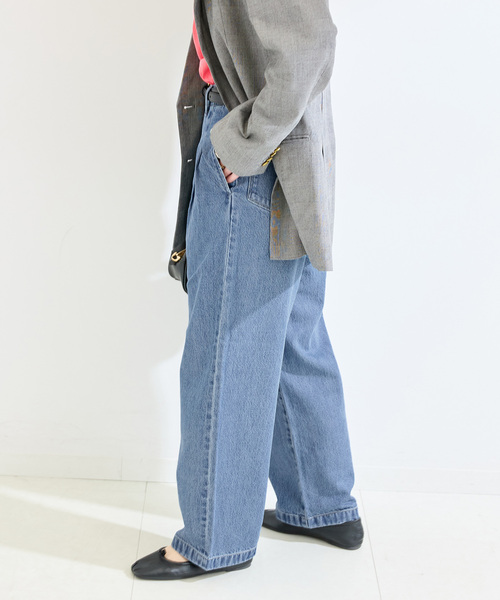 B.C STOCK（ベーセーストック）の「《追加》ウォッシャブル / DU JOUR/デュ ジュール TROUSER JEAN（デニムパンツ・レディース・チャコールグレー/ブルー系その他/ネイビー・36/38）」の15枚目の写真