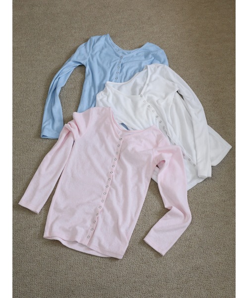 Katrin TOKYO(カトリーントーキョー)の「pile long cardigan(カーディガン/ボレロ・レディース・ピンク系/ホワイト/ブルー系・XS/FREE)」の4枚目の写真