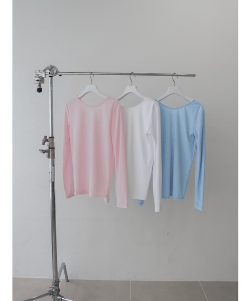 Katrin TOKYO(カトリーントーキョー)の「pile long cardigan(カーディガン/ボレロ・レディース・ピンク系/ホワイト/ブルー系・XS/FREE)」の6枚目の写真