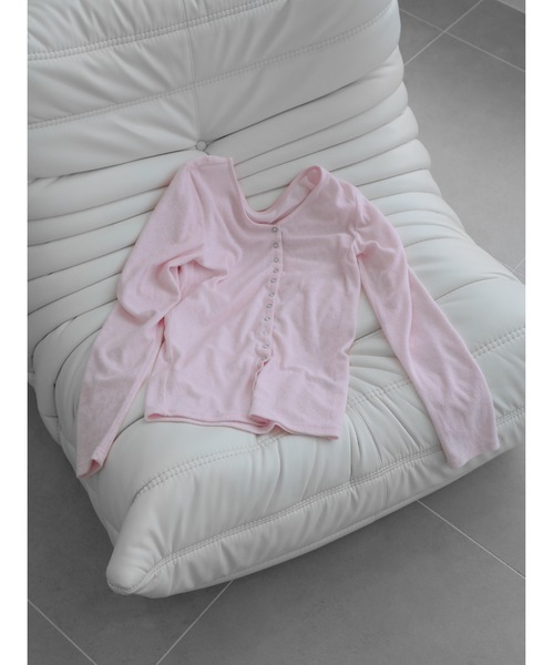 Katrin TOKYO(カトリーントーキョー)の「pile long cardigan(カーディガン/ボレロ・レディース・ピンク系/ホワイト/ブルー系・XS/FREE)」の7枚目の写真