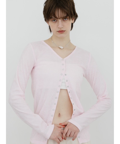 Katrin TOKYO(カトリーントーキョー)の「pile long cardigan(カーディガン/ボレロ・レディース・ピンク系/ホワイト/ブルー系・XS/FREE)」の10枚目の写真
