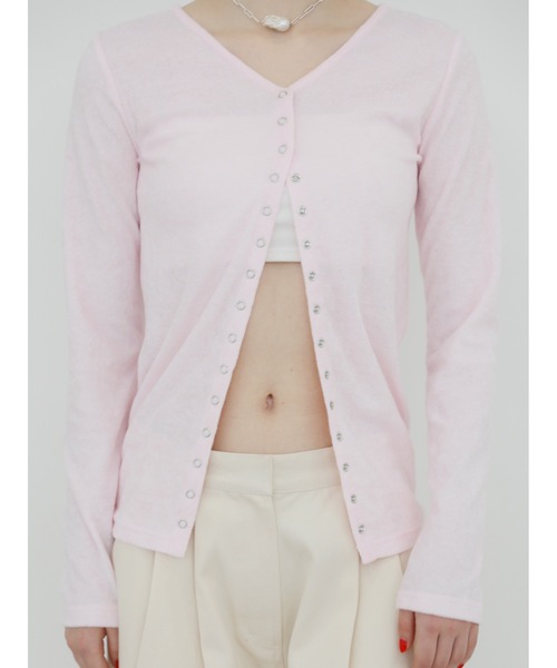 Katrin TOKYO(カトリーントーキョー)の「pile long cardigan(カーディガン/ボレロ・レディース・ピンク系/ホワイト/ブルー系・XS/FREE)」の13枚目の写真