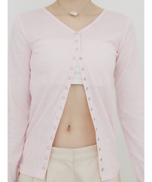 Katrin TOKYO(カトリーントーキョー)の「pile long cardigan(カーディガン/ボレロ・レディース・ピンク系/ホワイト/ブルー系・XS/FREE)」の14枚目の写真