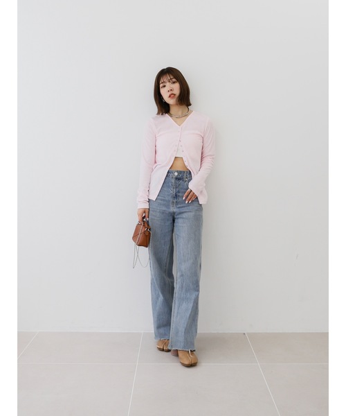 Katrin TOKYO(カトリーントーキョー)の「pile long cardigan(カーディガン/ボレロ・レディース・ピンク系/ホワイト/ブルー系・XS/FREE)」の18枚目の写真