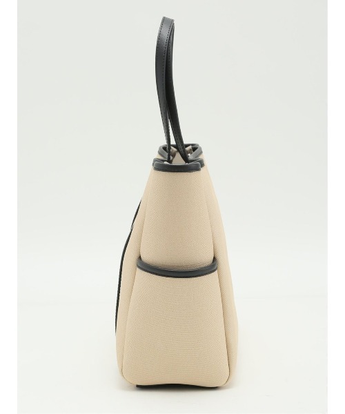 m.f.editorial（エムエフエディトリアル）の「【2WAY】配色キャンバス風 トートバッグ A4対応（トートバッグ・レディース・アイボリー/グレー・FREE）」の8枚目の写真